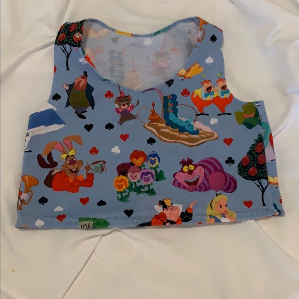 Alice and wonder land crop top